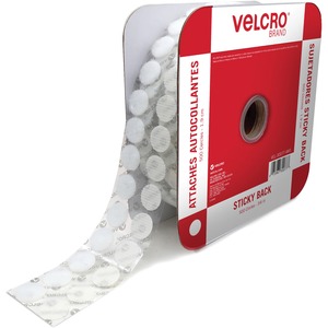 Velcro cloth hook and eye VEK30077 Coin Fastener, White - Pack of 500