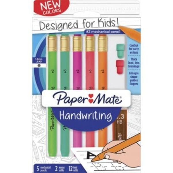 Paper-Mate PAP2017483 Handwriting Mechanical Pencils - Pack of 5