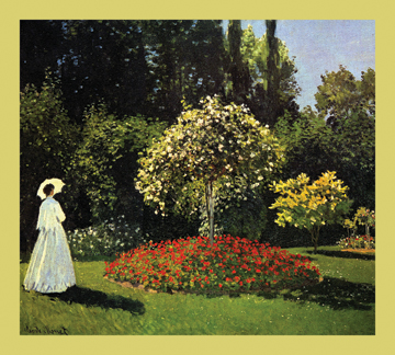 Buyenlarge Buy Enlarge 0-587-19438-3C12X18 Woman in the Garden- Canvas Size C12X18