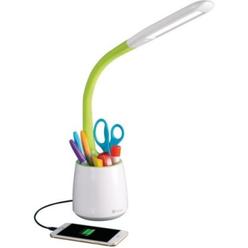 OttLite OTTCS59399SHPR Desk Lamp&#44; White & Green