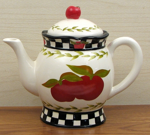 Cool Culinary Ceramic Apple Teapot