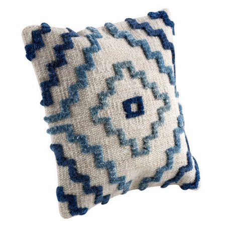 JensenDistributionServices Vitale Blue Square Cushions, 16 x 16 in.