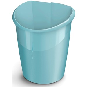 CEP1003200991 3.96 gal Ellypse Waste Bin with Curved Mouth Handle, Mint