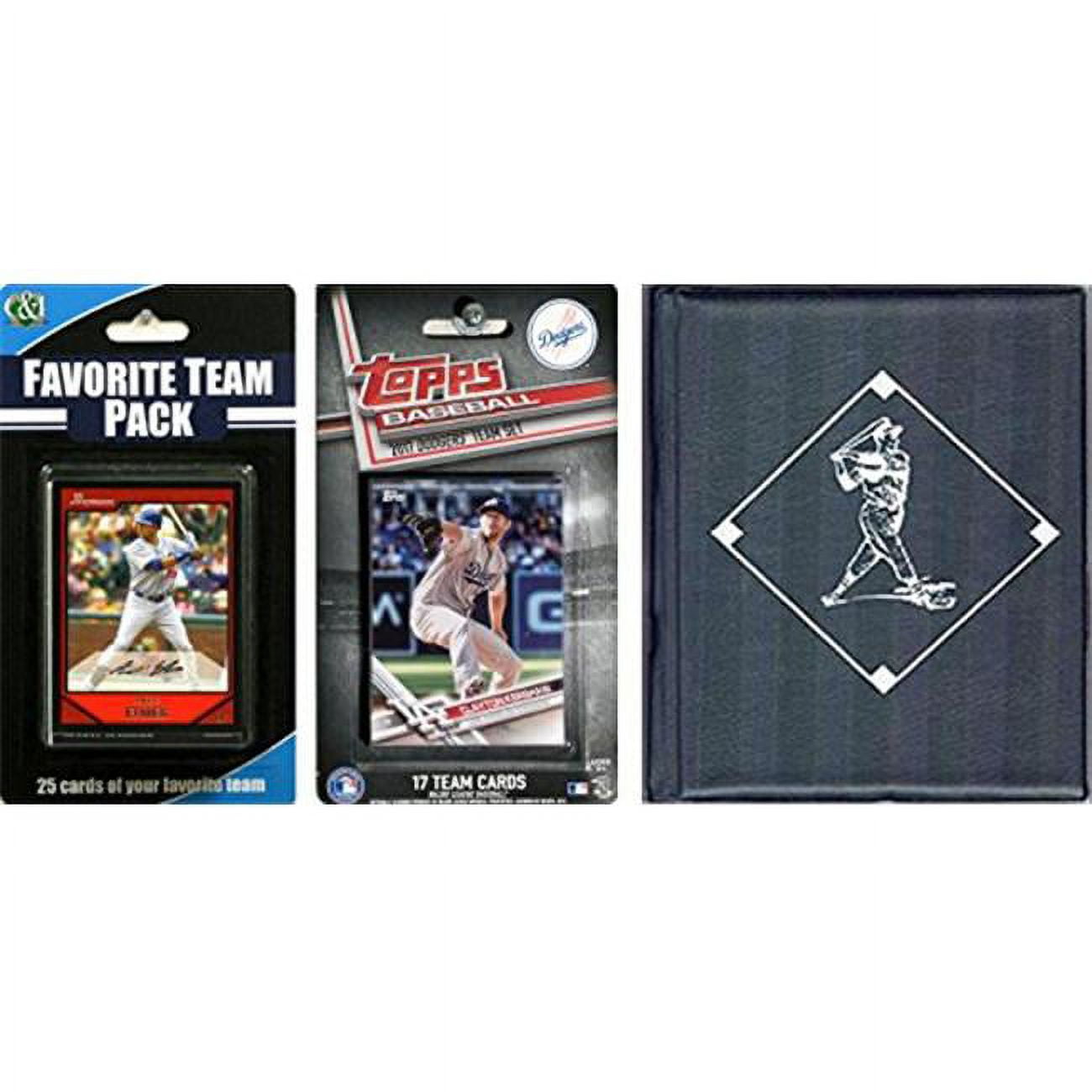 C & I Collectables 2017DODGERSTSC MLB Los Angeles Dodgers Licensed 2017 Topps Team Set & Favorite Player Trading Cards Plus Stor