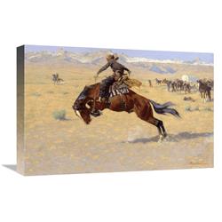 Global Gallery GCS-268456-22-142 22 in. A Cold Morning on the Range Art Print - Frederic Remington