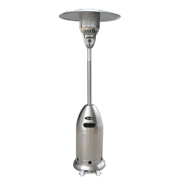 GHP Group DGLDGPH202SS Bullet Base Patio Heater, Stainless Steel