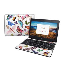 DecalGirl HC11G5-BUTTERFLYSCAT HP Chromebook 11 G5 Skin - Butterfly Scatter