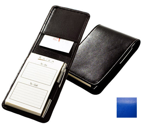 Raika USA RO 125 BLUE Note Case with Pen - Blue