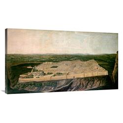 Global Gallery GCS-267514-44-142 44 in. A Panoramic View of Jerusalem Art Print - Jean-Baptiste Vanmour