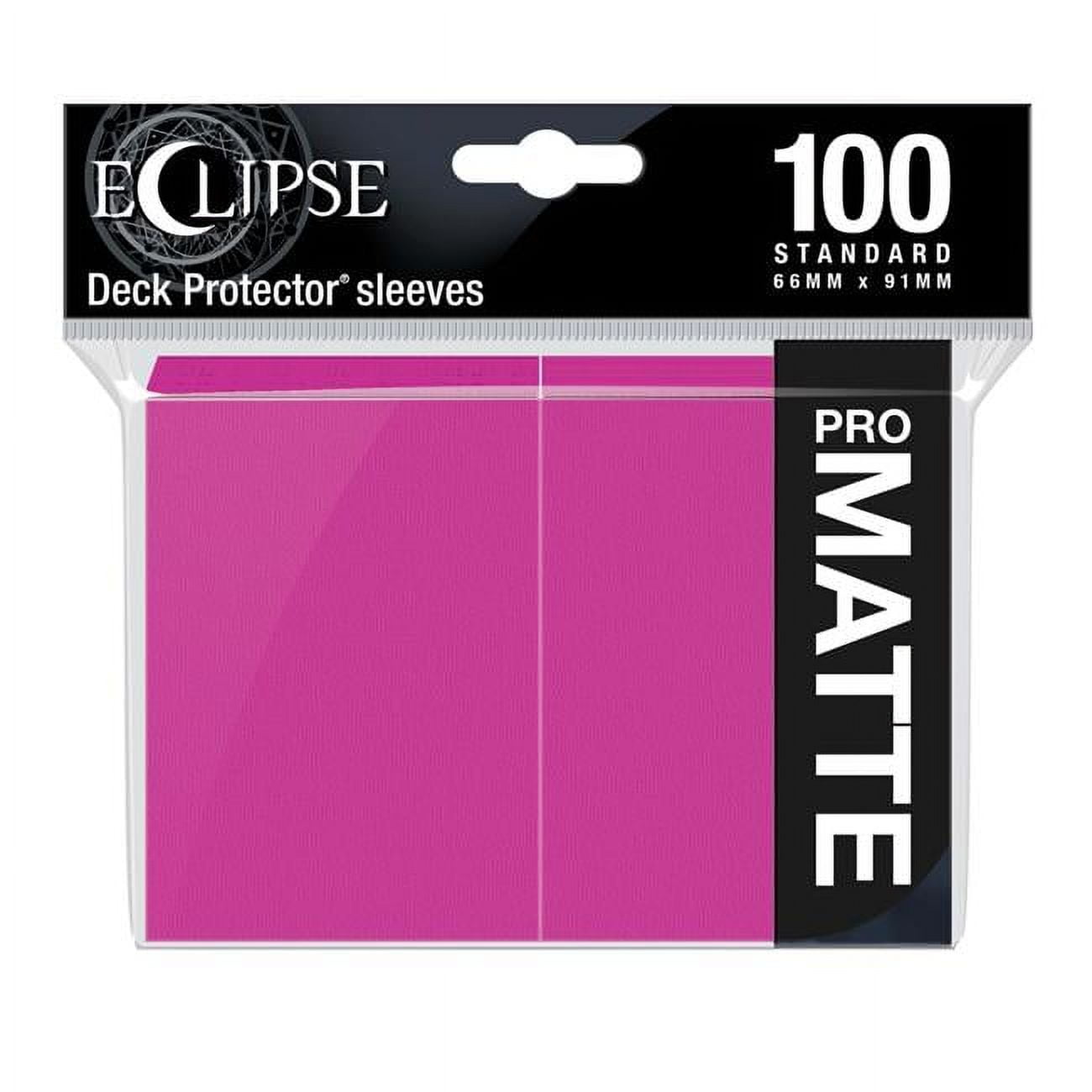 Ultra Pro ULP15621 Deck Protector Eclipse Matte Standard Sleeves&#44; Hot Pink - 100 Per Pack