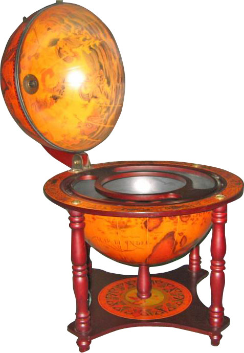 FunFlags Globe bar 330mm 4 Legged Stand - Red