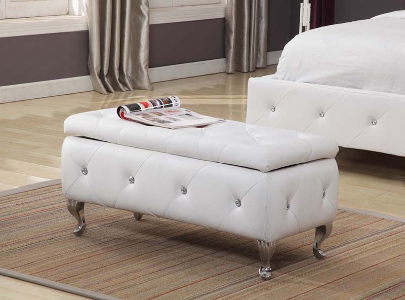 Inroom Furniture Designs Inroom Furniture Design B5104-BE Upholstered Bench