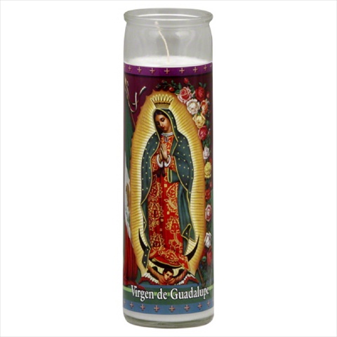 St Jude CANDLE VIRGIN DE GUADALUPE WHI-1 EA -Pack of 12