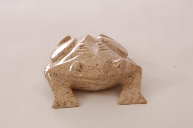 New Starlite Inc Marble Frog Figurine  Fossil