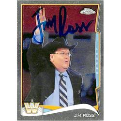 Autograph Warehouse 528297 Jim Ross Autographed Trading Card - Wrestling WWE 2014 Topps Chrome No.102