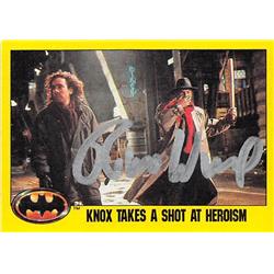 Autograph Warehouse 528345 Robert Wuhl Autographed Trading Card Batman 1989 Topps No.237 Alexander Knox