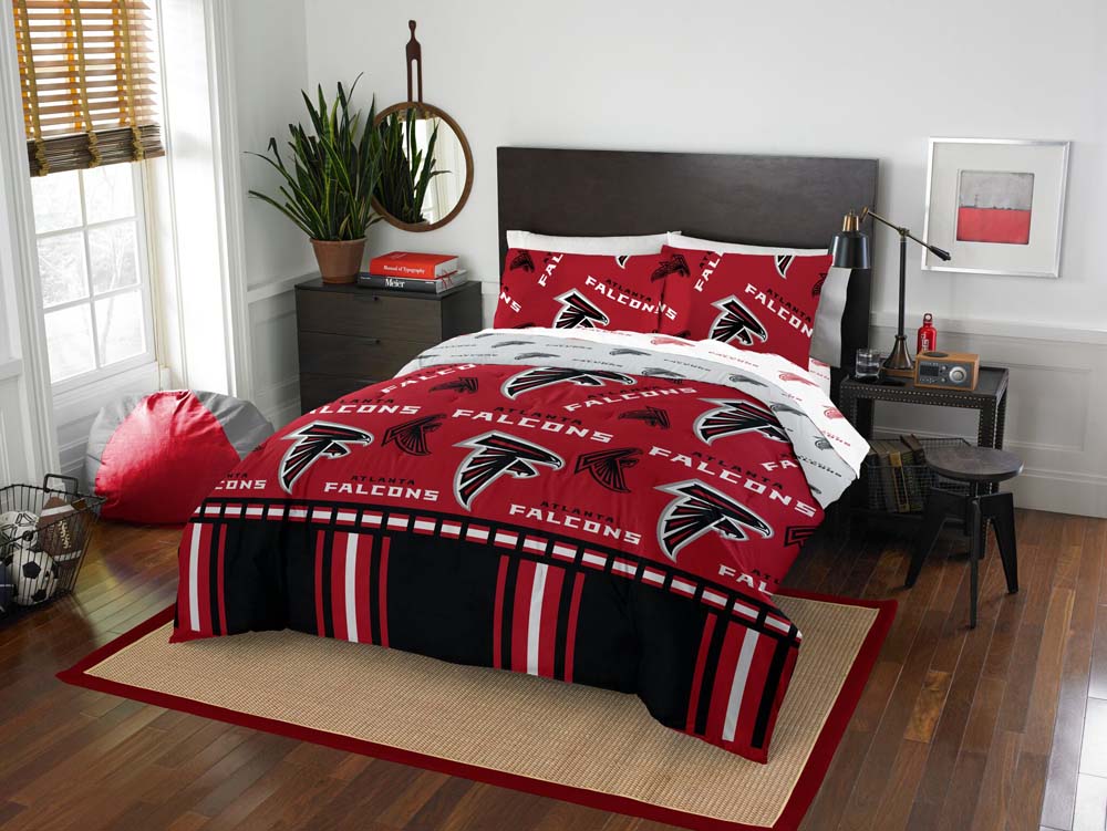 The Northwest Group 1NFL-87500-I012-EDC Atlanta Falcons Queen Bed in Bag Set