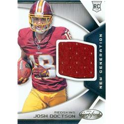 Autograph Warehouse 583545 Josh Doctson Player Worn Jersey Patch Football Card - Washington Redskins - 2016 Panini Certified Rookie No.7