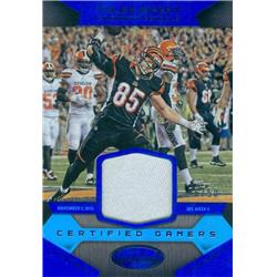 Autograph Warehouse 583556 Tyler Eifert Player Worn Jersey Patch Football  Card - Cincinnati Bengals - 2016 Panini Certified Gamers Blue No.7 LE 26-5