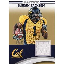 Autograph Warehouse 653833 Desean Jackson Player Worn Jersey Patch Football Card - California Golden Bears - 2015 Panini Team Collection Gold No.DJC