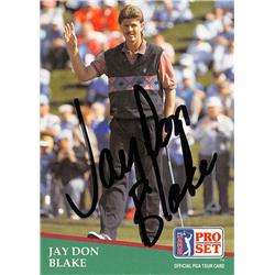 Autograph Warehouse 527948 Jay Don Blake Autographed Trading Card - Golf&#44; PGA Tour & Utah State&#44; SC 1991 Pro Set No.124