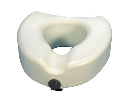 ESSENTIAL MEDICAL SUPPLY INC Essential Medical B5050 Locking Molded Raised Toilet Seat without Arms
