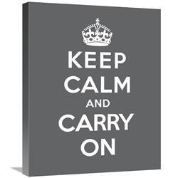 Global Gallery GCS-371965-2024-142 20 x 24 in. Keep Calm & Carry on - Gray Art Print - The British Ministry of Information