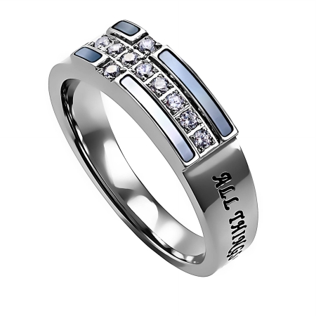 Spirit And Truth Jewelry Spirit  And Truth Jewelry 131194 Ring - Ensign - Christ My Strength Womens - Size 7