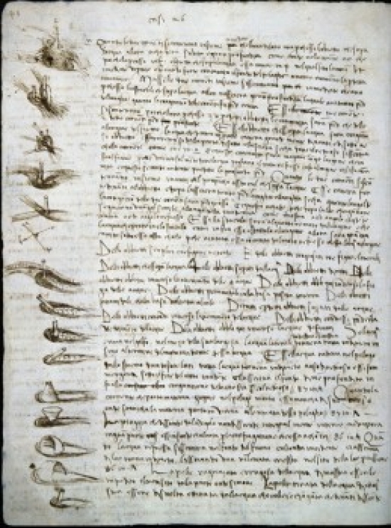 Posterazzi Superstock SAL900141131 Codex Leicester - Water Flow Leonardo Da Vinci, 1452-1519 & Italian Drawing Armand Hammer Foundation Los