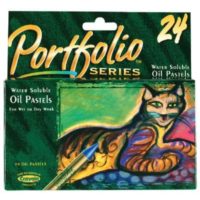 Crayola 52-3624 Water-Soluble Oil Pastels 24-Color Set