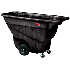 Rubbermaid Commercial Products RCP 9T14 BLA .5 Cube Yard Structural Foam Tilt Truck - Black