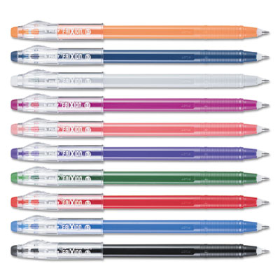 Pilot Pen Corporation Pilot Corporation of America 32454 0.7 mm FriXion ColorSticks Erasable Gel Ink Pens, Assorted - 10 per Pack
