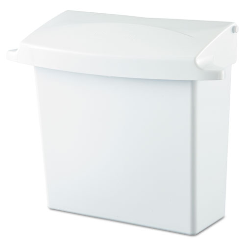 Rubbermaid Commercial 614000 Sanitary Napkin Receptacle with Rigid Liner- White