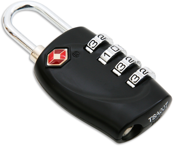 Baumgartens Inc TSA Approved Luggage Lock BLACK (62974)