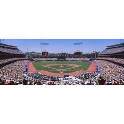 Panoramic Images PPI98308L Spectators watching a baseball match  Dodgers vs. Yankees  Dodger Stadium  City of Los Angeles  California  USA Poster