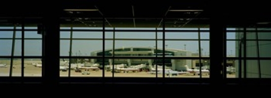 RLM Distribution Airport viewed from inside the terminal  Dallas Fort Worth International Airport  Dallas  Texas  USA Poster Print by  - 36 x 12