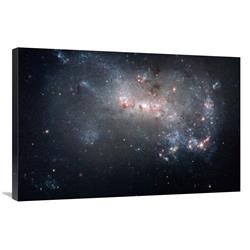 JensenDistributionServices 24 x 36 in. Stellar Fireworks Ablaze in Galaxy NGC 4449 Art Print - NASA