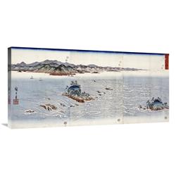 JensenDistributionServices 40 in. Whirlpools at Naruto in Awa Province Art Print - Hiroshige