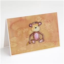 PartyPros Monkey Watercolor Greeting Cards & Envelopes - Pack of 8