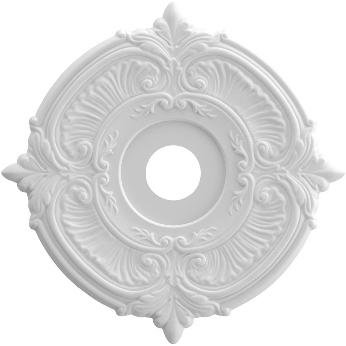 Ekena Millwork CMP19AT 19 x 3.5 x 1 in. Attica Thermoformed PVC Ceiling Medallion - 6.75 in.