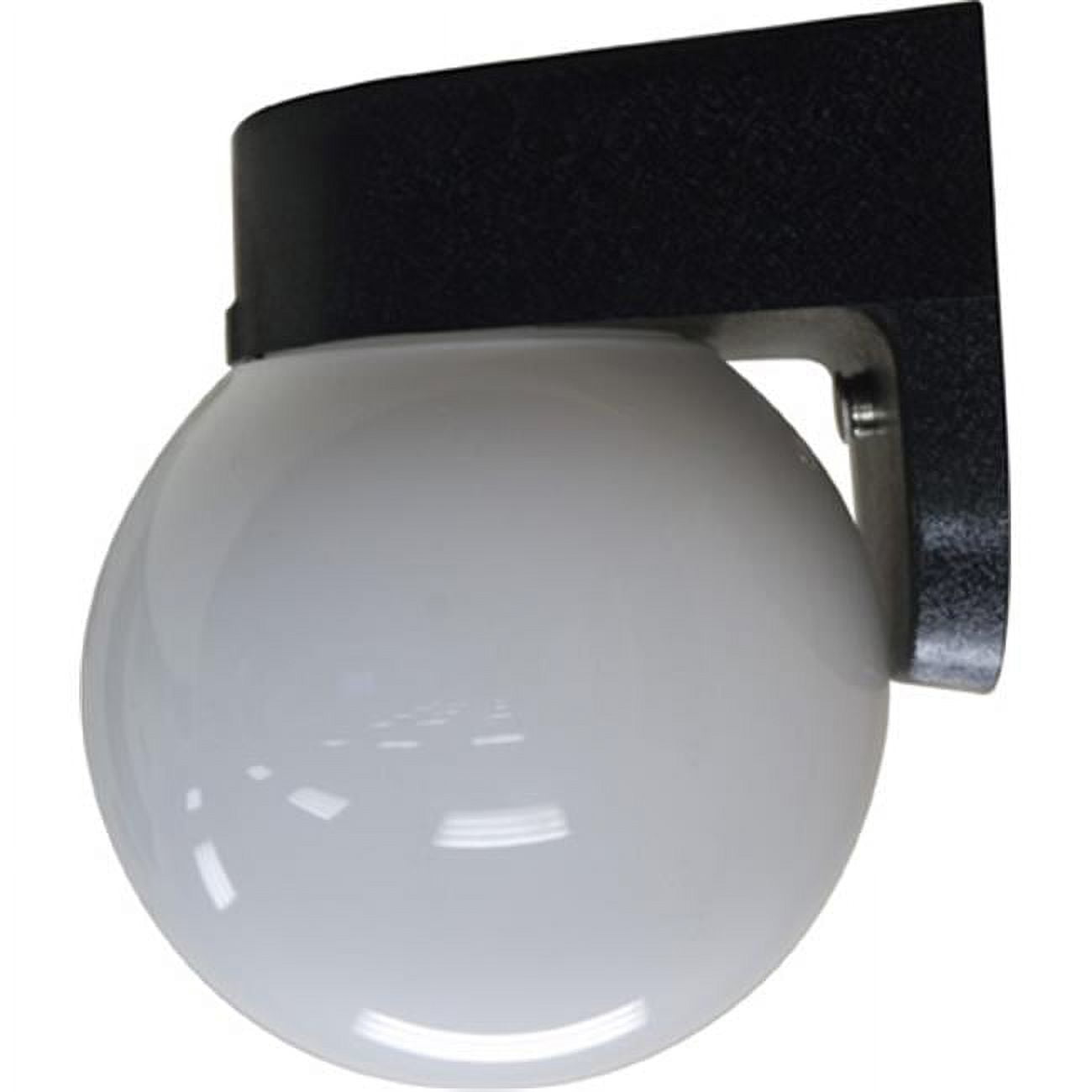 Dabmar Lighting W2200-B 7.25 x 5.88 x 5.63 in. 120 V 60 watts Incandenscent Type Polycarbonate Surface Mounted Wall Fixture Light, Black