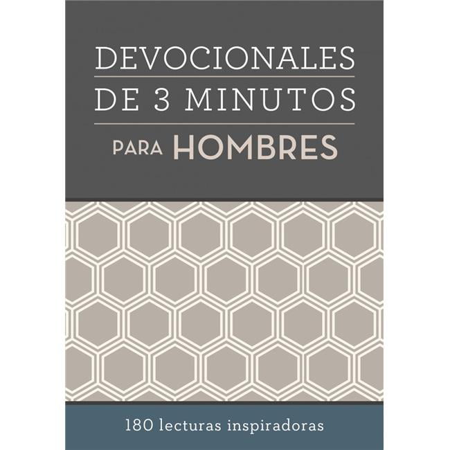 Barbour Publishing Inc Barbour Publishing 138979 Span-3 Minute Devotions for Men - Devocionales De 3 Minutos Para Hombres - Feb 2020