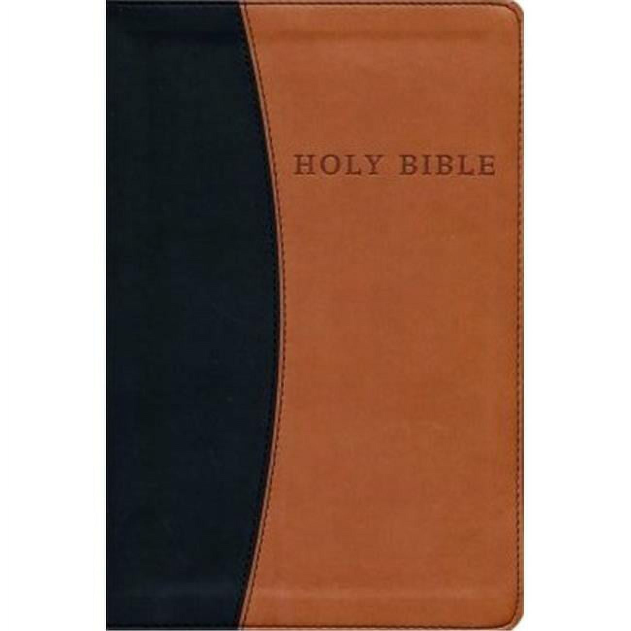 Hendrickson Publishers 146179 KJV Personal Size Giant Print Reference Bible&#44; Black & Tan Flexisoft