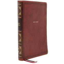 Nelson Bibles 262144 NKJV Super Giant Print Reference Bible, Brown Leathersoft Indexed
