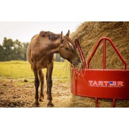 Tarter RHF Hay Feeder with Hay Saver, Red - 3 Piece