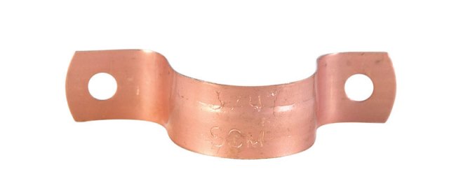 Cool Kitchen 501-2PK5 Copper Two Hole Tubing Strap  0.5 in.