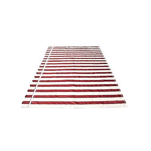 ALEKO FAB10X8MSTRED19 Retractable Awning Fabric Replacement 10 x 8 Feet Multi-Stripe Red