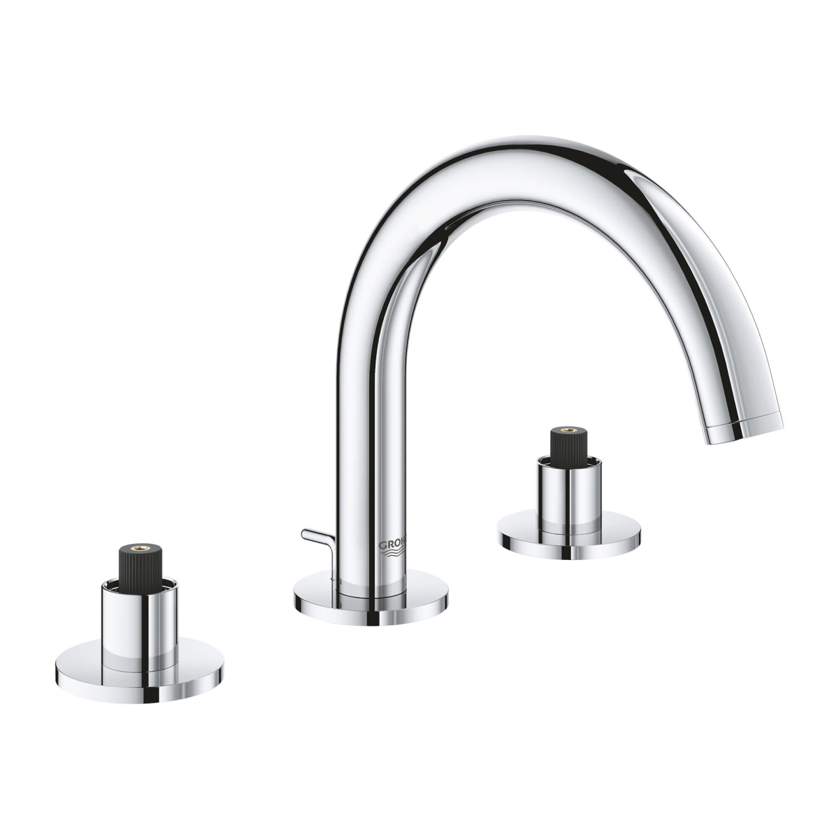 GROHE AMERICA, INC Grohe 20072003 8 in. 1.2 GPM Widespread 2-Handle Bathroom Faucet, Chrome - Medium