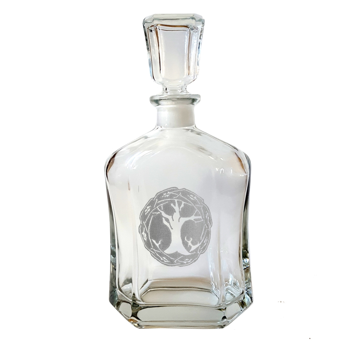 Lyoncraft DCTL01 23.75 oz Tree Of Life Engraved Decanter Glass