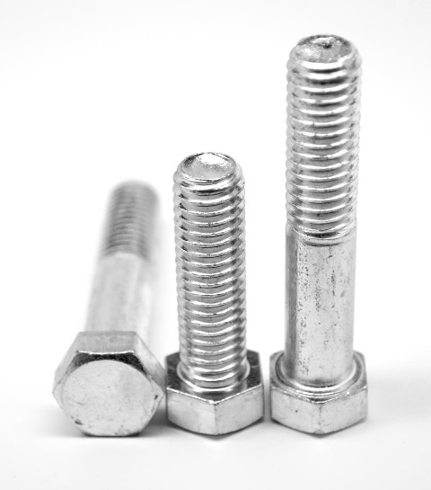 ASMC Industrial 0.38in. -16 x 12in. 6in. THD UNDER-SIZED Coarse Threaded A307 Grade A Hex Bolt, Low Carbon Steel - Hot Dip Galvanized - 150 Piec